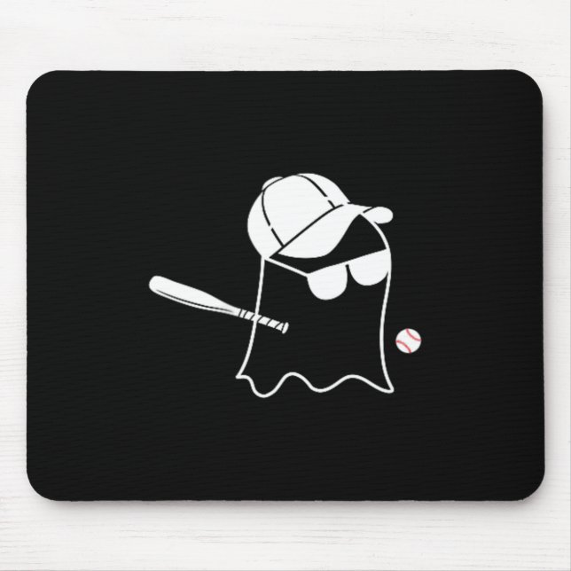 Geister Baseball Halloween Kostüm Lustiger Basebal Mousepad (Vorne)