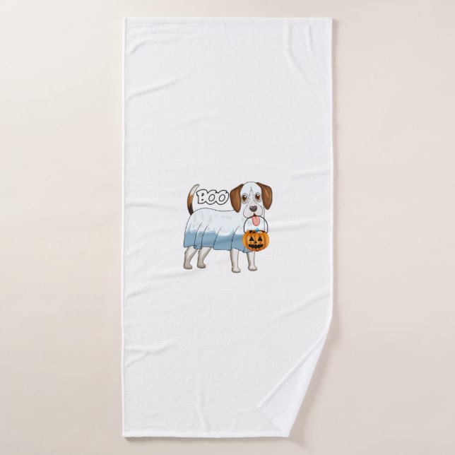 Geister-Beagle-Halloween-Hund Badehandtuch (Badehandtuch)