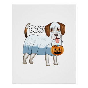 Geister-Beagle-Halloween-Hund Poster
