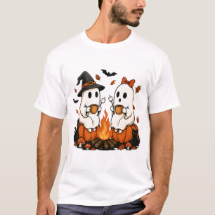 Geister-Campingfeuer Halloween T-Shirt