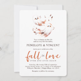 Geister fallen in Liebe Hochzeit Einladung