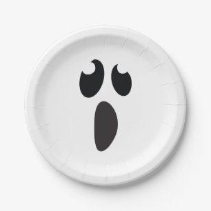 Geister Gesicht Halloween Party Süßes oder Saures Pappteller