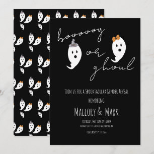 Geister-Ghoul-Halloween-Geschlecht-Enthüllungsfeie Einladung