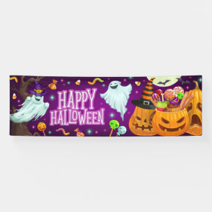 Geister - glückliches Halloween Banner