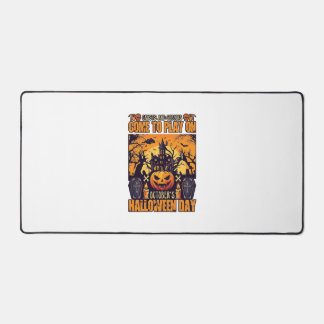 Geister Goblins Halloween Komm Spielen Oktober Hei Schreibtischunterlage