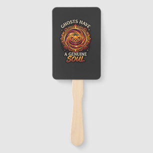 Geister haben echte Seelen Haloween Kürbis Feuer S Fächer