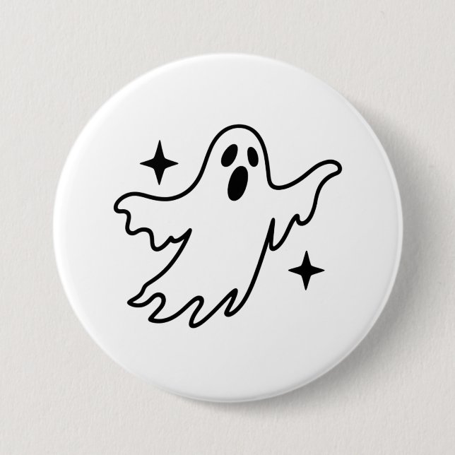 Geister Halloween Button (Vorderseite)