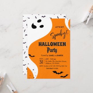 Geister-Halloween-Party Lass uns gruselig werden O Einladung