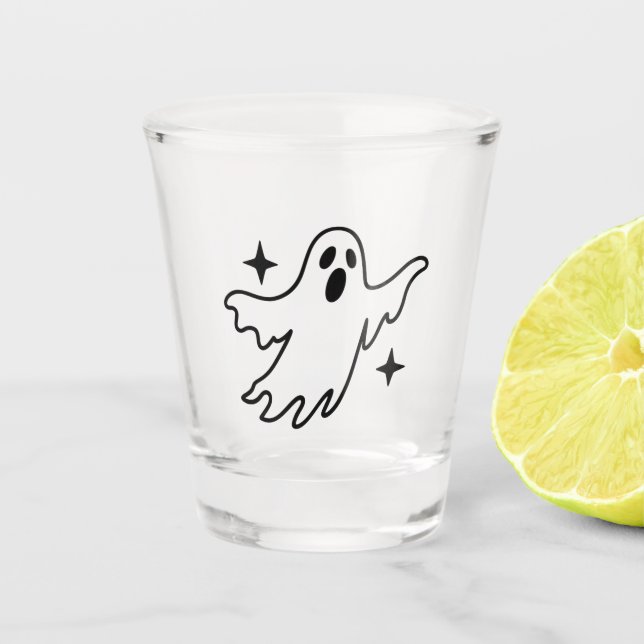 Geister Halloween Schnapsglas (Vorderseite)