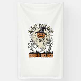 Geister-Kürbis-Shirt Vintage-Halloween-Gravur Te Banner