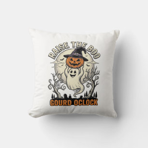Geister-Kürbis-Shirt Vintage-Halloween-Gravur Te Kissen