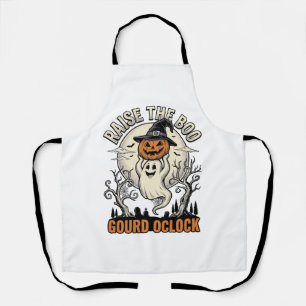 Geister-Kürbis-Shirt Vintage-Halloween-Gravur Te Schürze