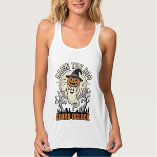 Geister-Kürbis-Shirt Vintage-Halloween-Gravur Te Tank Top