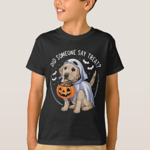Geister Labrador Welpen Halloween Labrador Hund T-Shirt