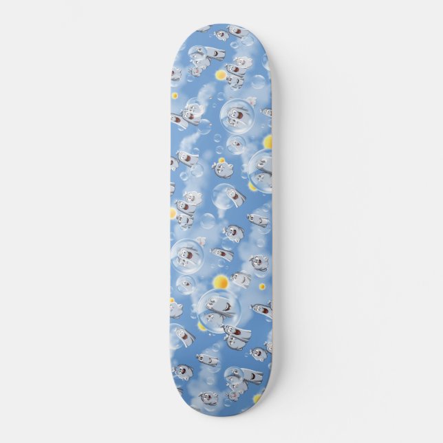 Geister-Muster Skateboard (Vorderseite)