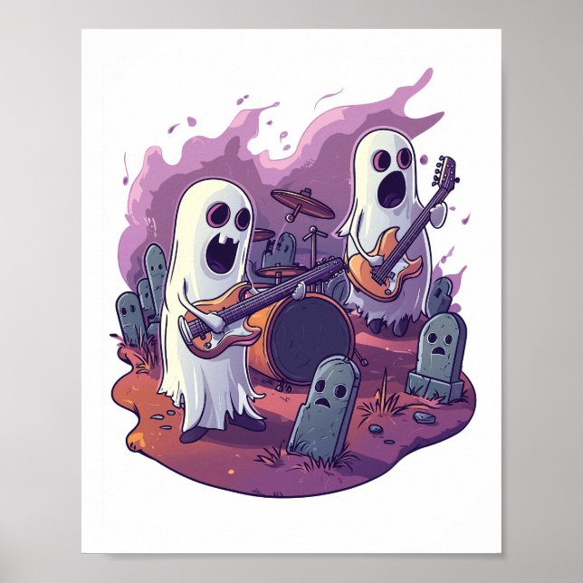 Geister Rock Band Poster (Vorne)