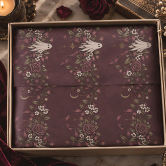 Geister-Rosen-Band-Streifen Vintage-Halloween Seidenpapier