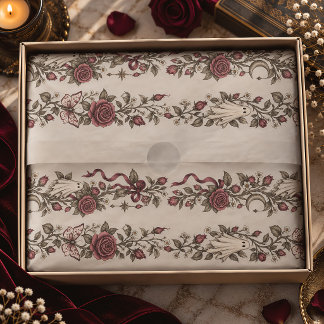 Geister-Rosen-Band-Streifen Vintage-Halloween Seidenpapier