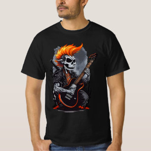 Geister-Schädel spielt Gitarre T-Shirt