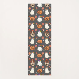 Geister, Schädel und Herbstblüten Yogamatte