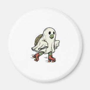 Geister-Schildkröte-Rollschuhfahren Vintage-Hallow Magnet