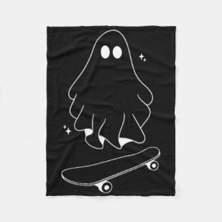 Geister-Skateboard Faules Halloween-Kostüm Lustige Fleecedecke