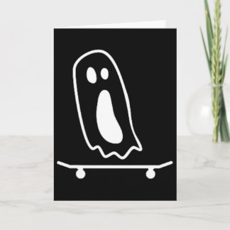 Geister-Skateboard Faules Halloween-Kostüm Lustige Karte