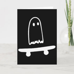 Geister-Skateboard Faules Halloween-Kostüm Lustige Karte