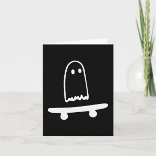 Geister Skateboard Faules Halloween Kostüm Lustige Karte