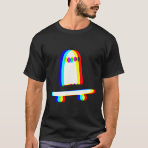 Geister Skateboard Faules Halloween Kostüm Lustige T-Shirt