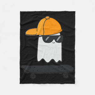 Geister-Skateboarding Faules Halloween-Kostüm Lust Fleecedecke