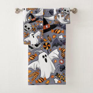 Geister Spooky und gruselige Niedliche Monster Badhandtuch Set