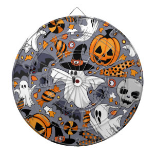 Geister Spooky und gruselige Niedliche Monster Dartscheibe