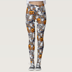 Geister Spooky und gruselige Niedliche Monster Leggings