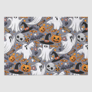 Geister Spooky und gruselige Niedliche Monster Seidenpapier