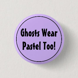 Geister tragen auch Pastellfarben! Pastel Goth Button