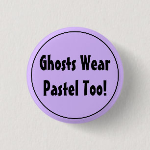 Geister tragen auch Pastellfarben! Pastel Goth Button