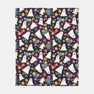 Geister und Blume Fleecedecke