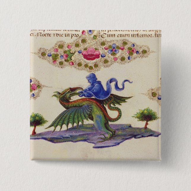 Geister und ein Winged Monster Button (Vorderseite)