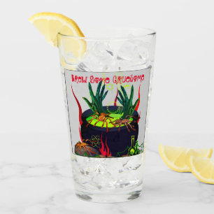 Geister und Ghule Halloween-Spaß Glas