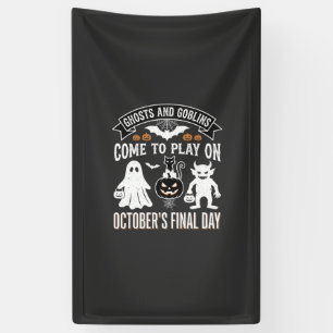 Geister und Goblins Halloween Oktober letzter Tag_ Banner