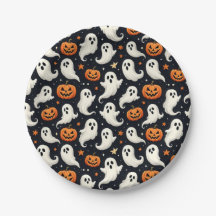 Geister und Jack o'Lanterns Halloween
