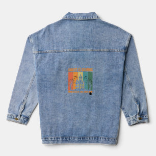 Geister verfolgtes Haus Halloween Vektordesign Jeansjacke