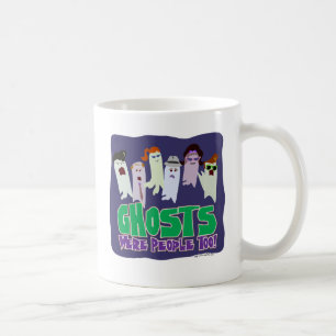 Geister waren Menschen Illustriert Halloween-Sloga Tasse