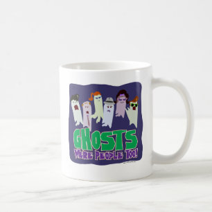 Geister waren Menschen illustrierter Halloween-Slo Tasse