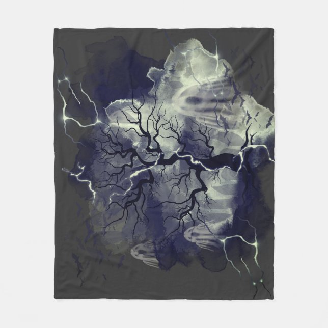 Geisterbaum Fleecedecke (Vorderseite)