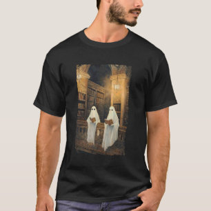 Geisterbibliothek Halloween Buchlesen Bücherliebha T-Shirt