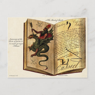 Geisterbuch-Postkarte Postkarte