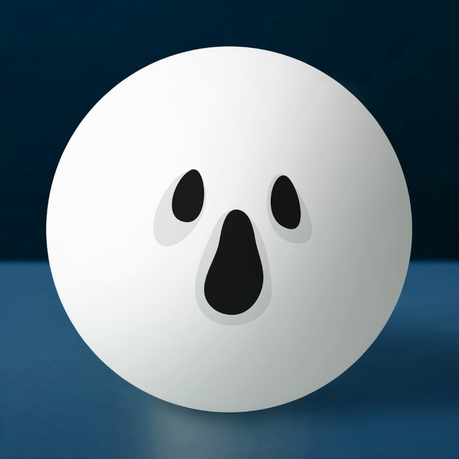 Geistergesicht witziger Scherzwitscher Tischtennisball (Ghost face funny prank joke novelty ping pong ball)