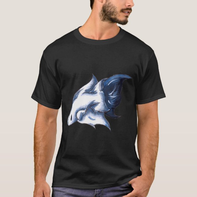 Geisterhaft Blau T-Shirt (Vorderseite)